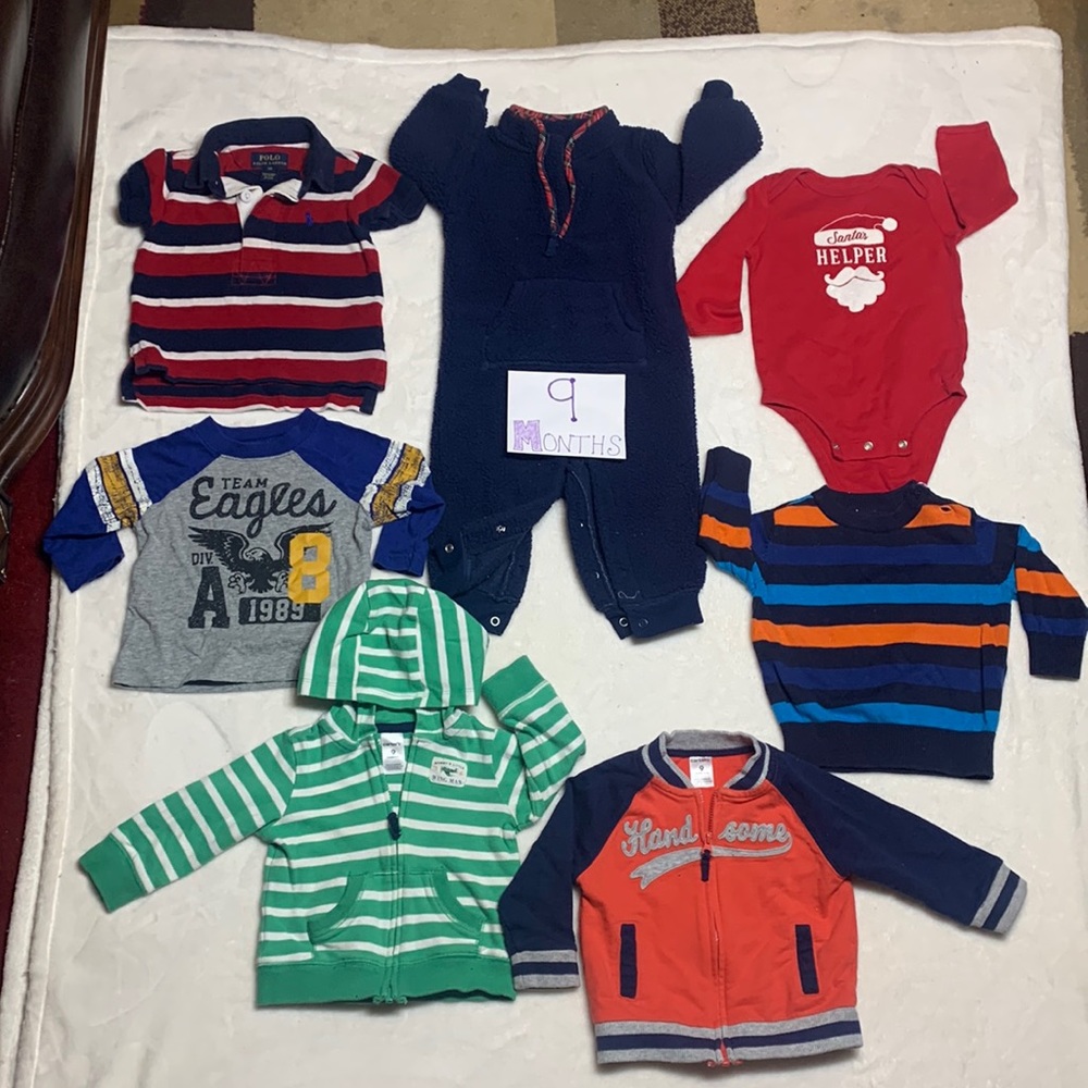 Kids. 9 months. Polo/Children’s place/Carters.